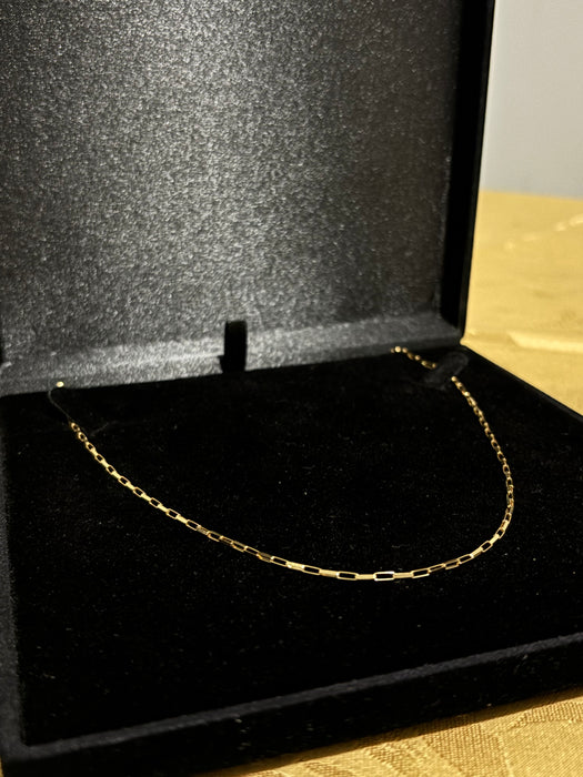 Cordão de Ouro 18k Tijolinho