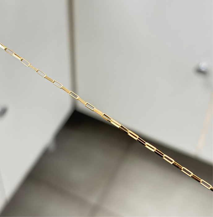 Cordão de Ouro 18k Tijolinho